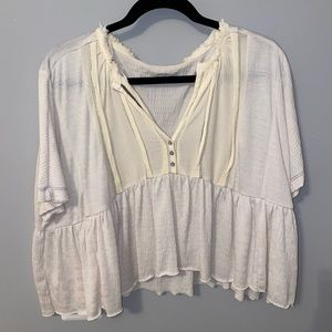 Urban outfitters oversized short sleeve shirt